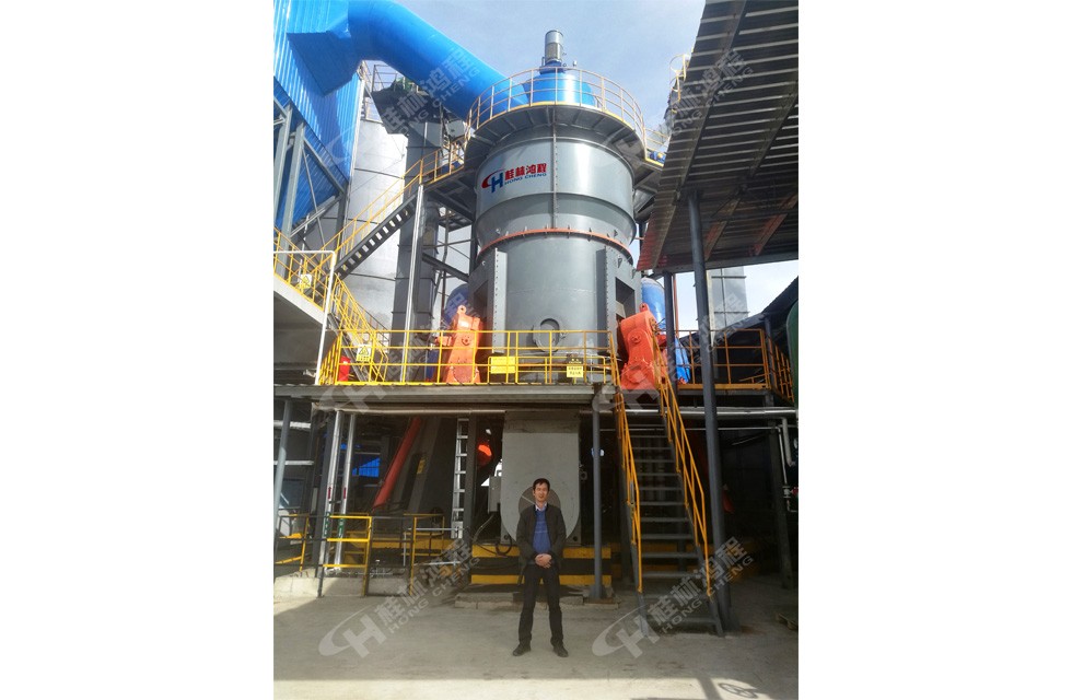 高爐水渣立磨機HLM2800河南客戶接線投產 高爐水渣立磨機HLM2800河南客戶接線投產